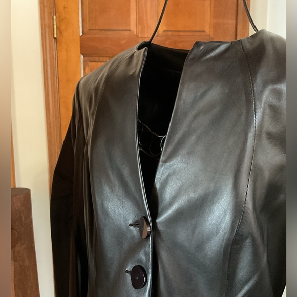 Armani black lamb leather jacket, 6 - Picture 2 of 10